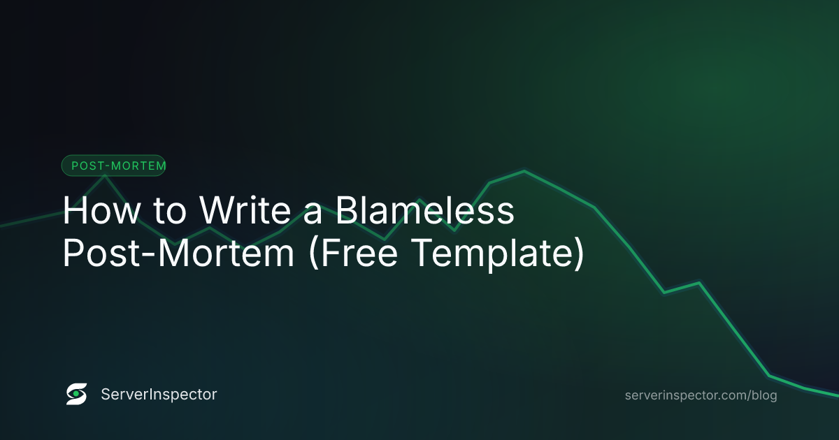 Cover image for How to Write a Blameless Post-Mortem (Free Template)