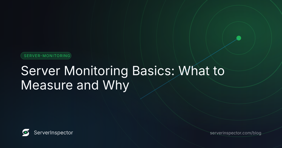 Cover image for Server Monitoring Basics: What to Measure and Why