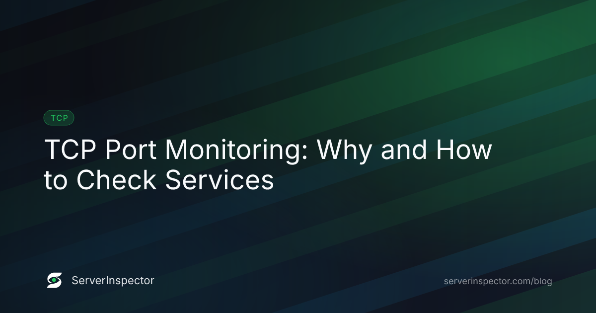 Cover image for TCP Port Monitoring: Why and How to Check Services